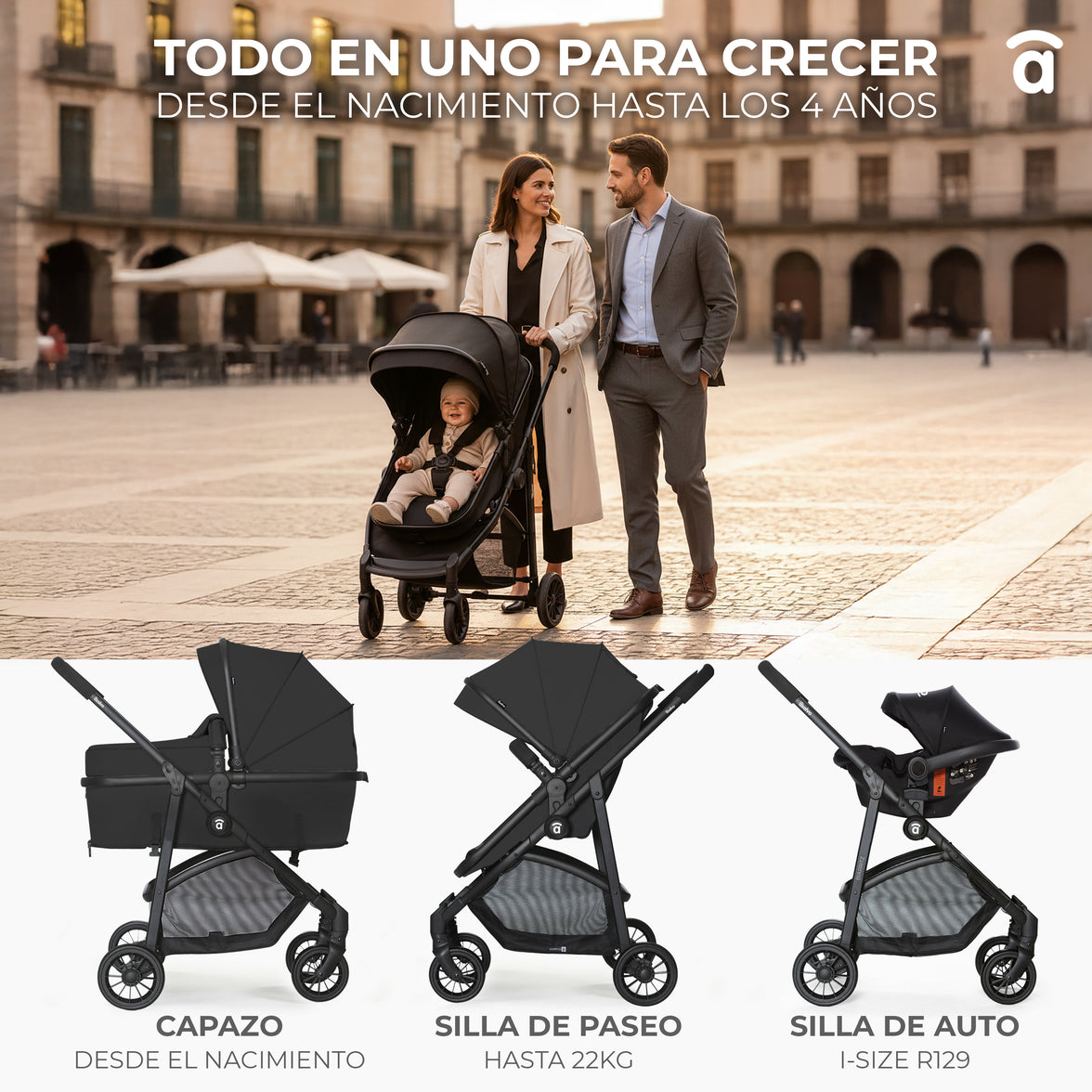 Gray Biarritz Convertible Trio