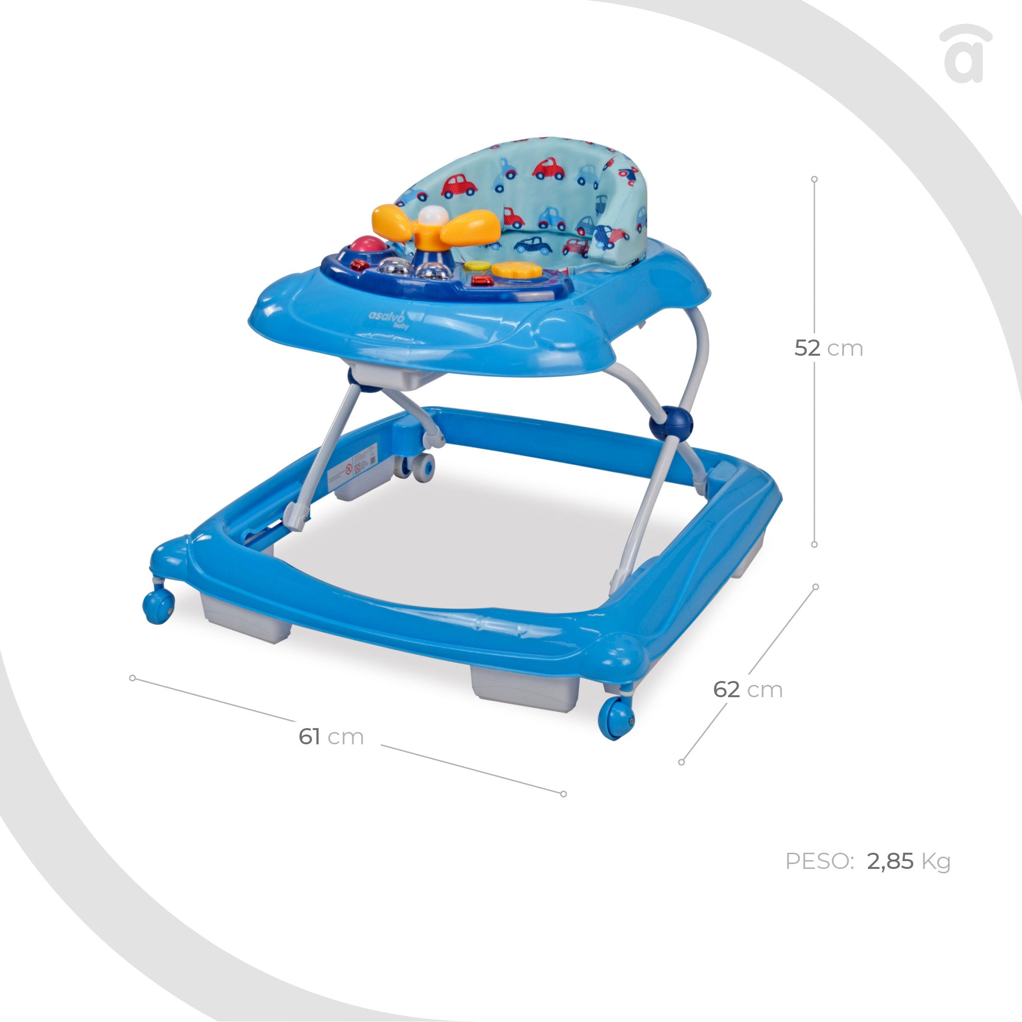 Blue Car Diver Walker