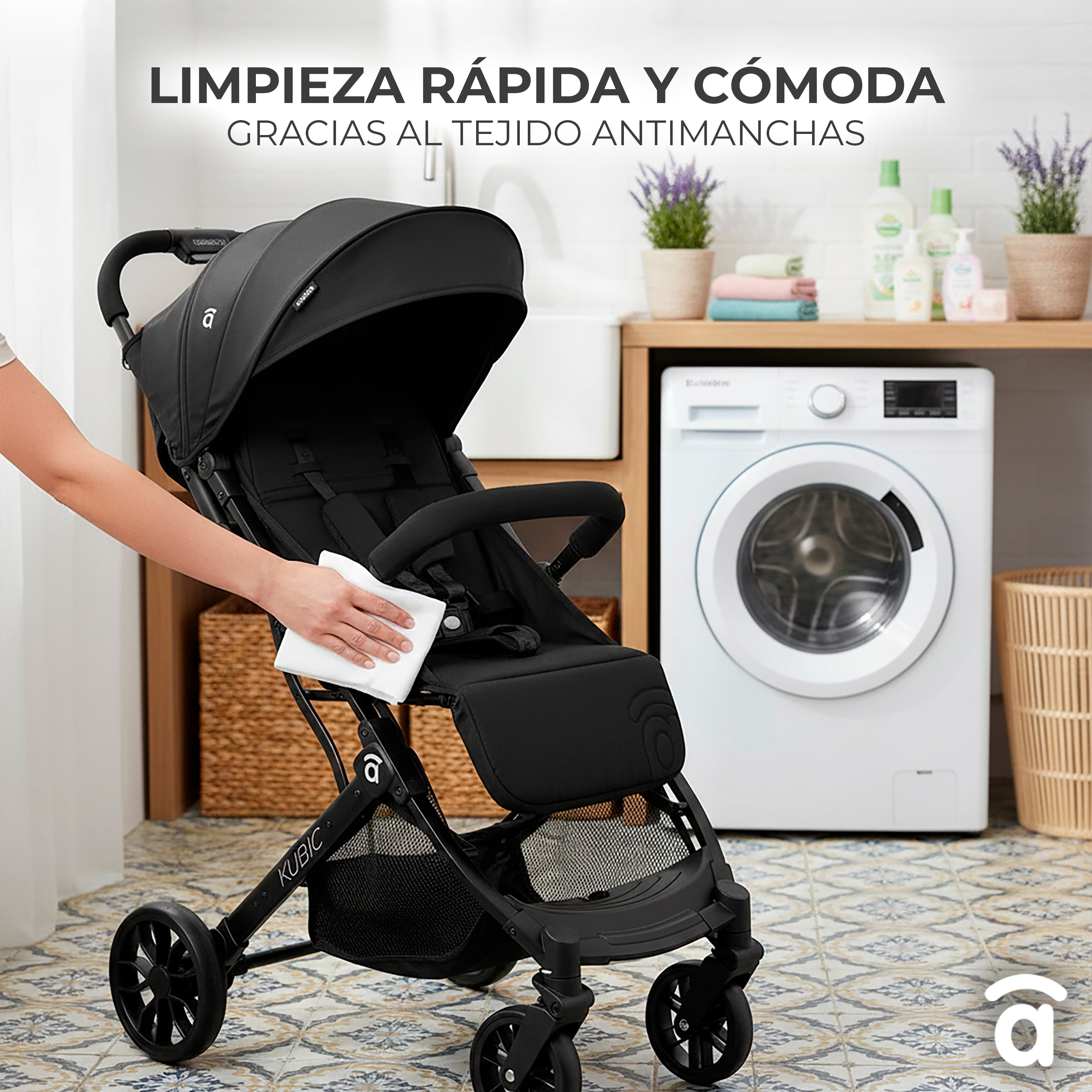 Kubic 2 green stroller