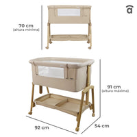 Minicuna de colecho Smart beige