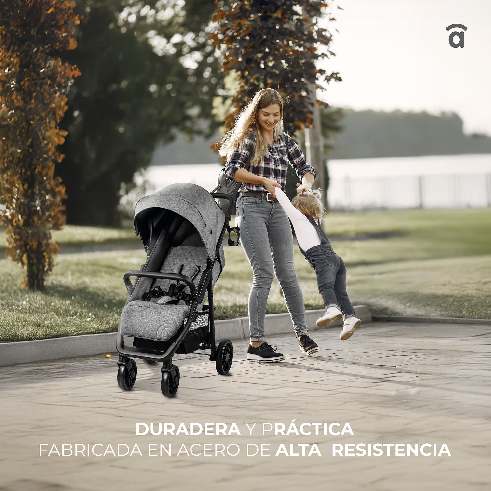 Ness 2 gray stroller