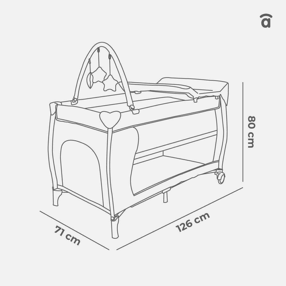 Complete Travel Crib Plus Grinder
