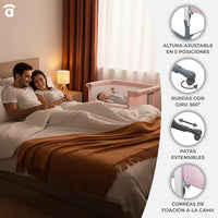 Calm Gray Co-Sleeping Mini Crib