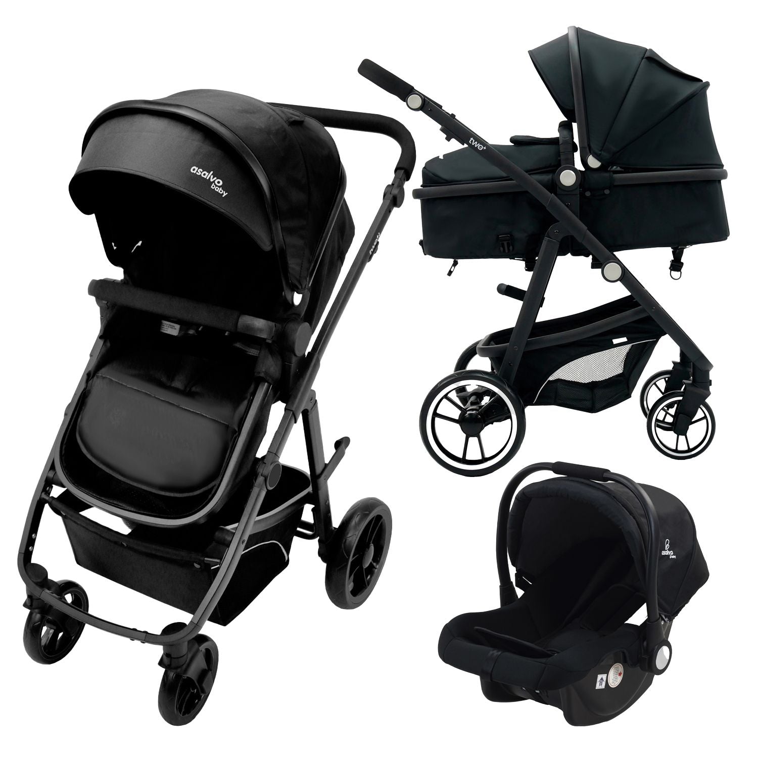 Convertible Trio Two+ 2 Black