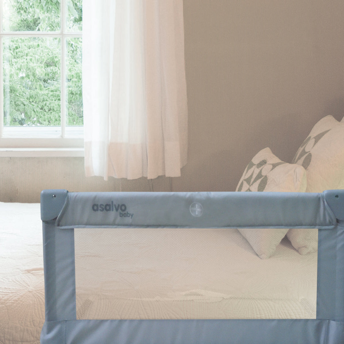 90cm Barrier for Standard Gray Bed