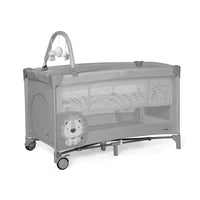 Baby Lion Complete Duo Travel Crib Gray