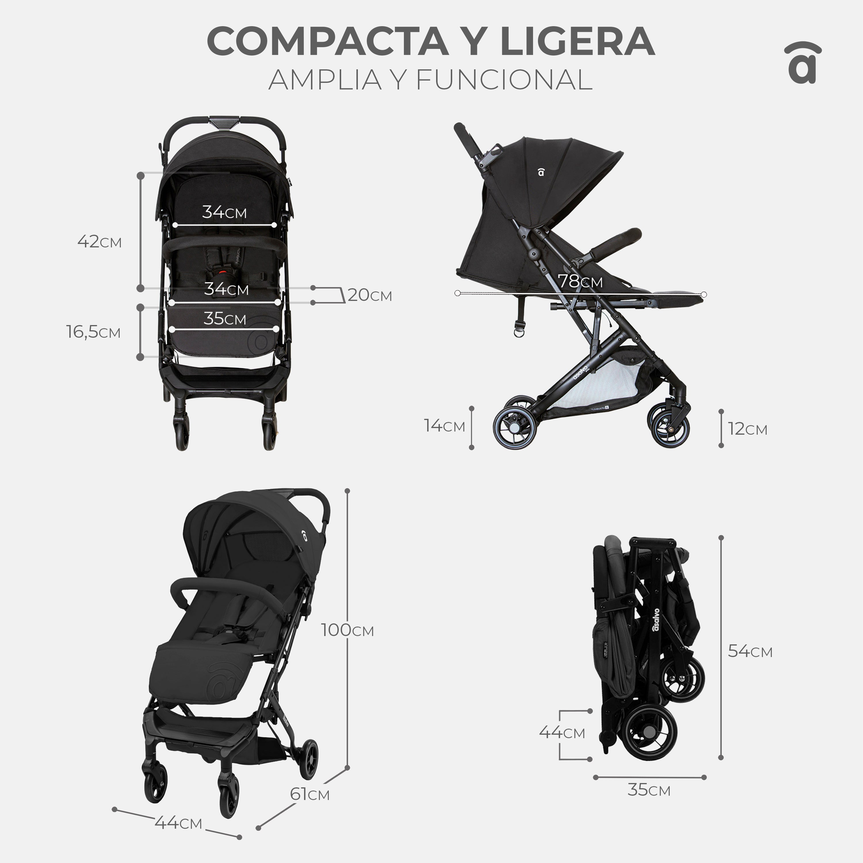 Silla de paseo Tumbuctú beige