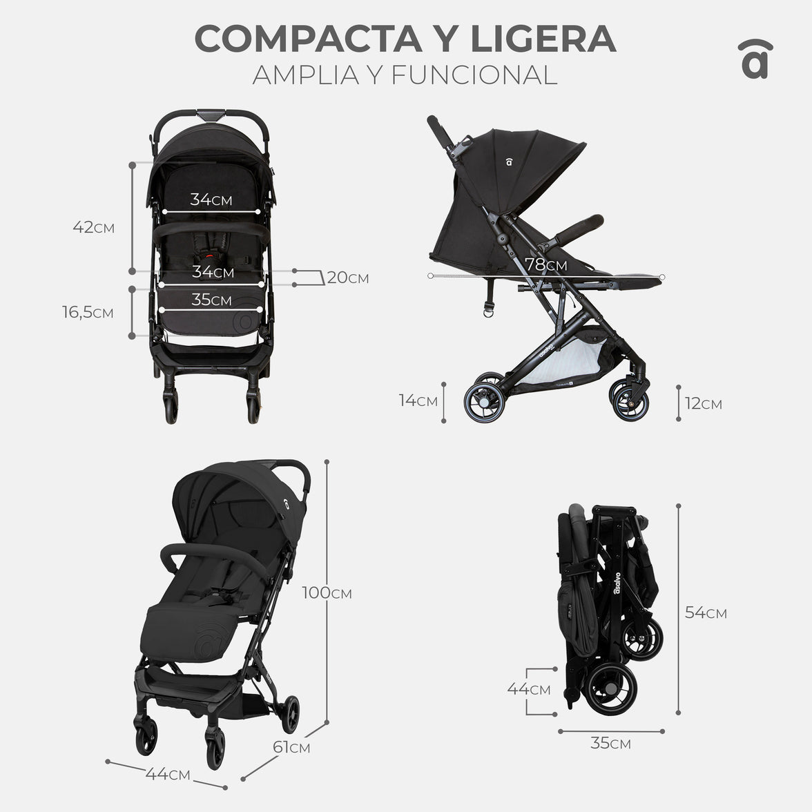 Silla de paseo Tumbuctú beige