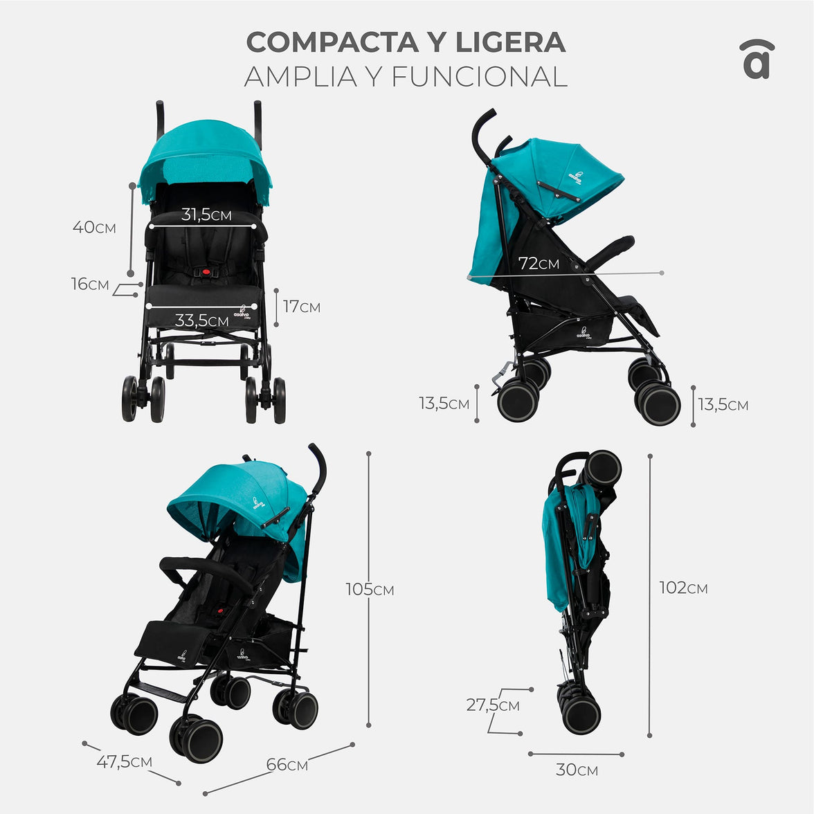 Tokyo Green Stroller