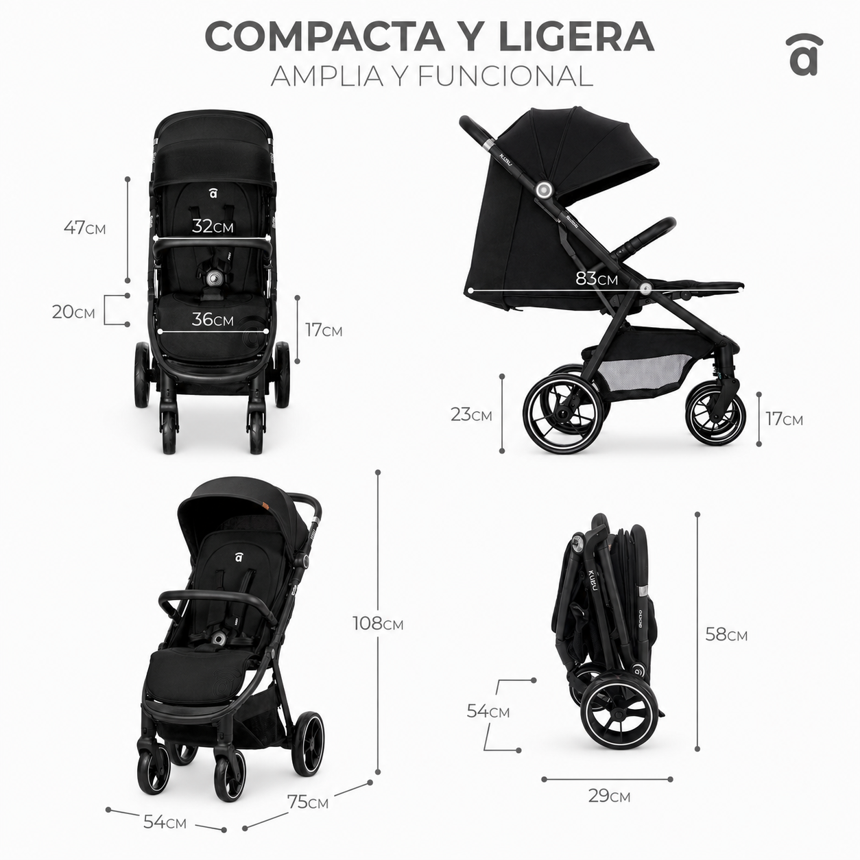 Travel System Kibu negro