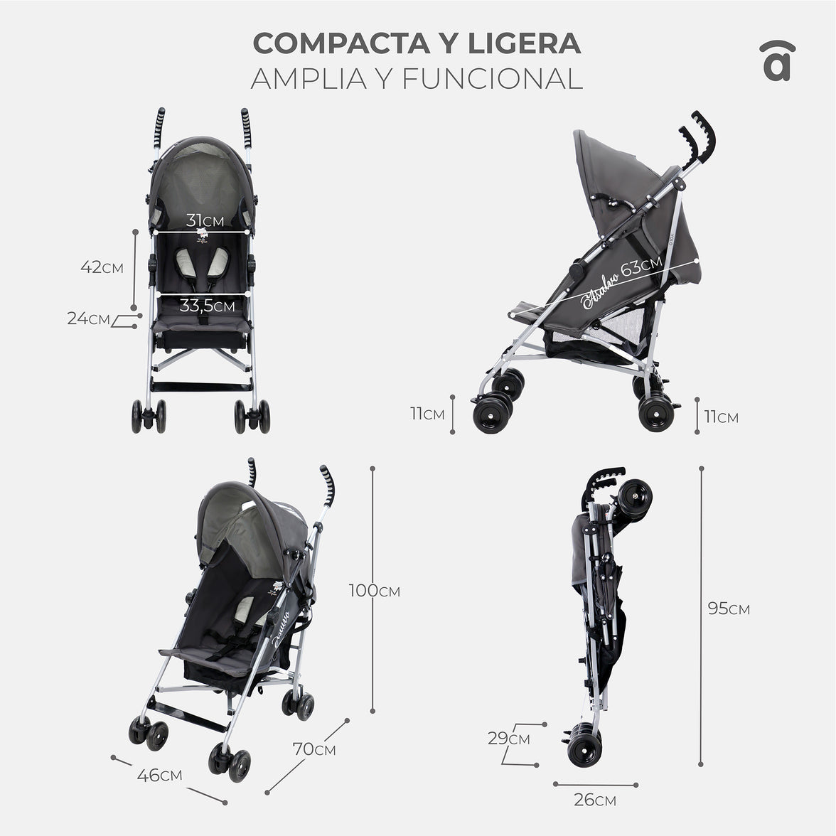 Yolo Raccoon Pink Stroller