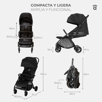 Plis Plas black stroller