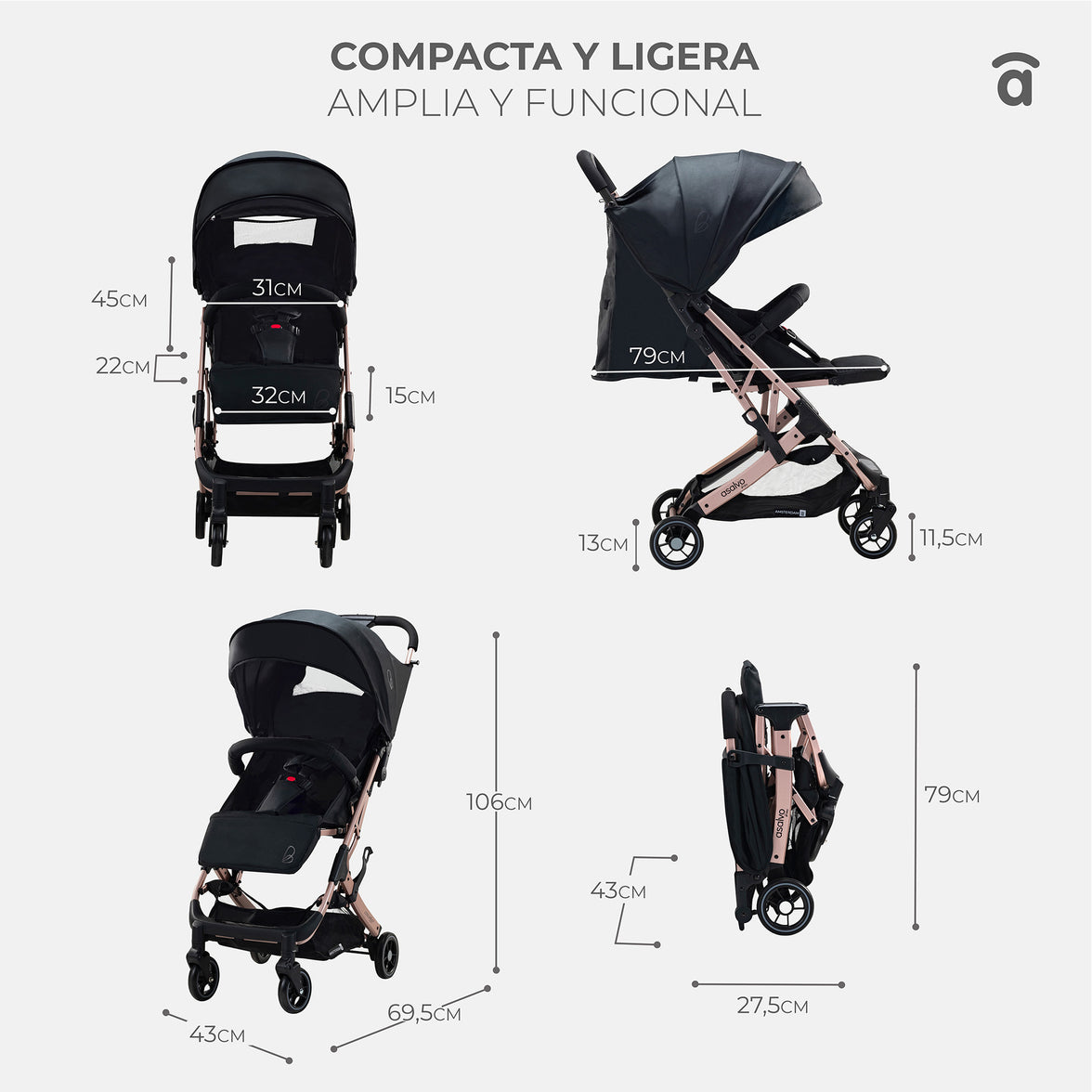 Travel System Amsterdam Black