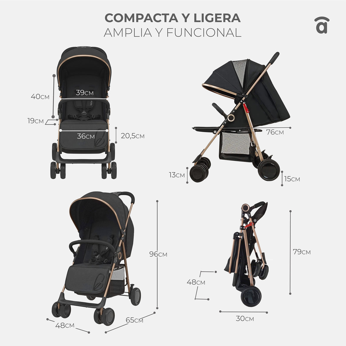 Black nova stroller