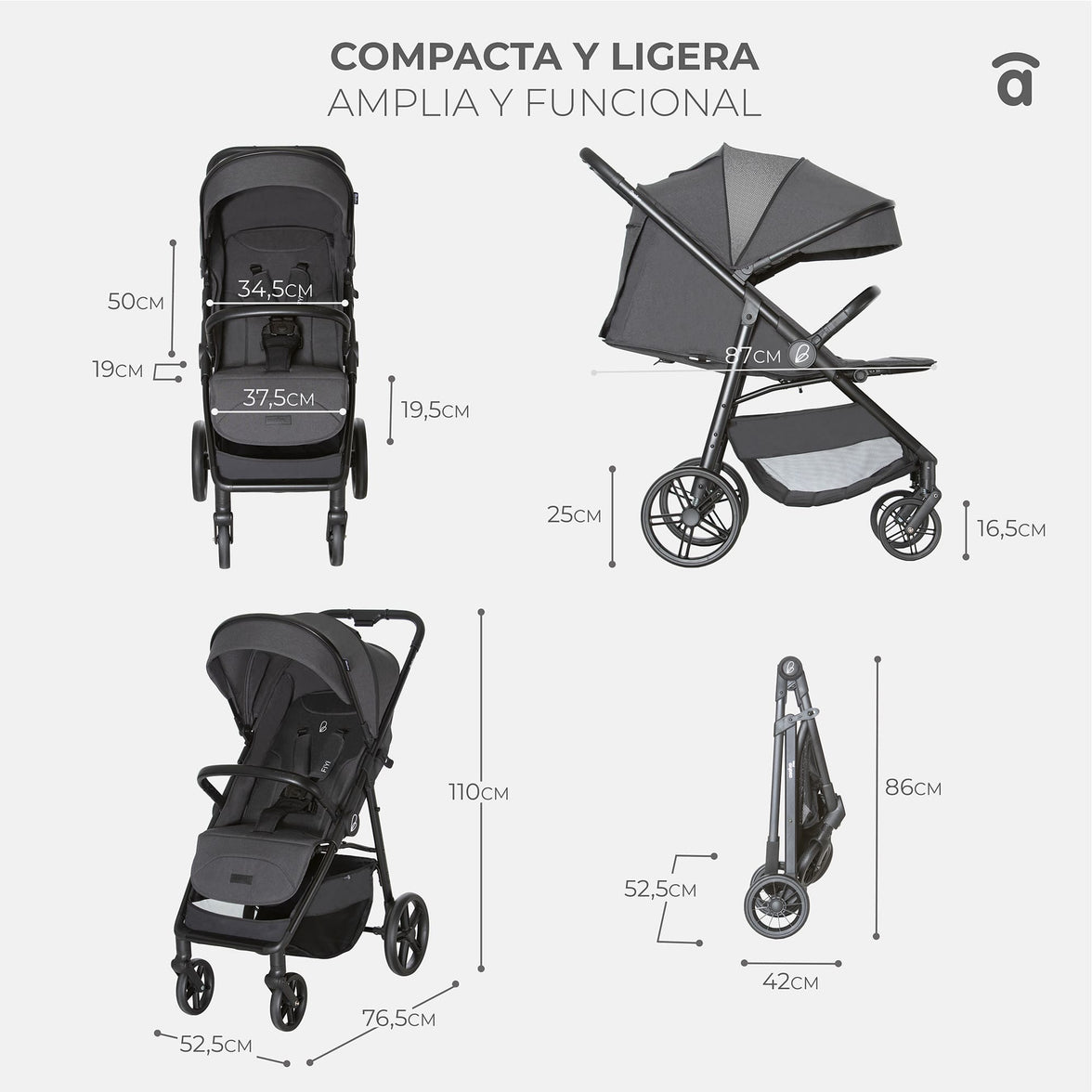 Beige Fiji stroller