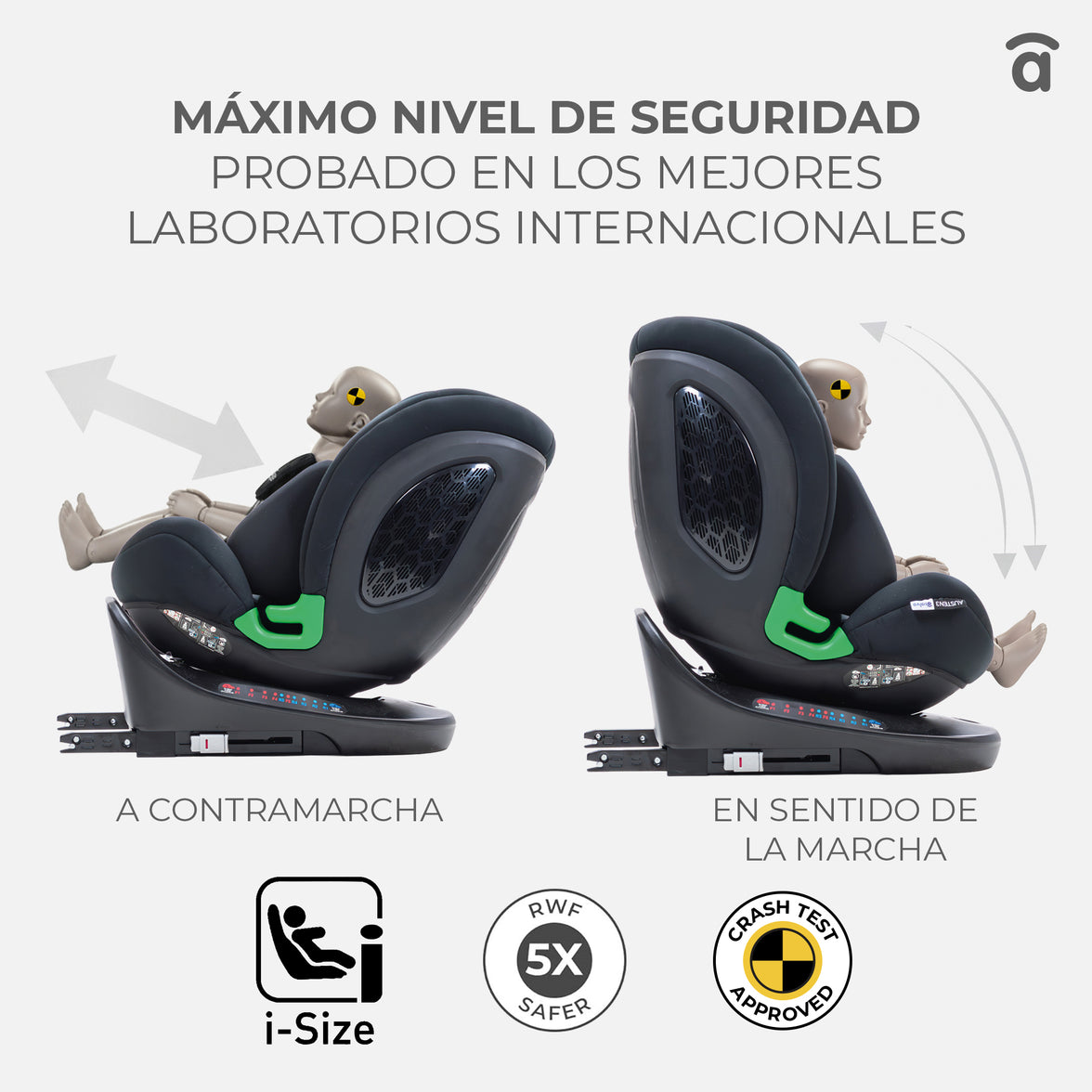 Silla de Auto Austen 3 Negra