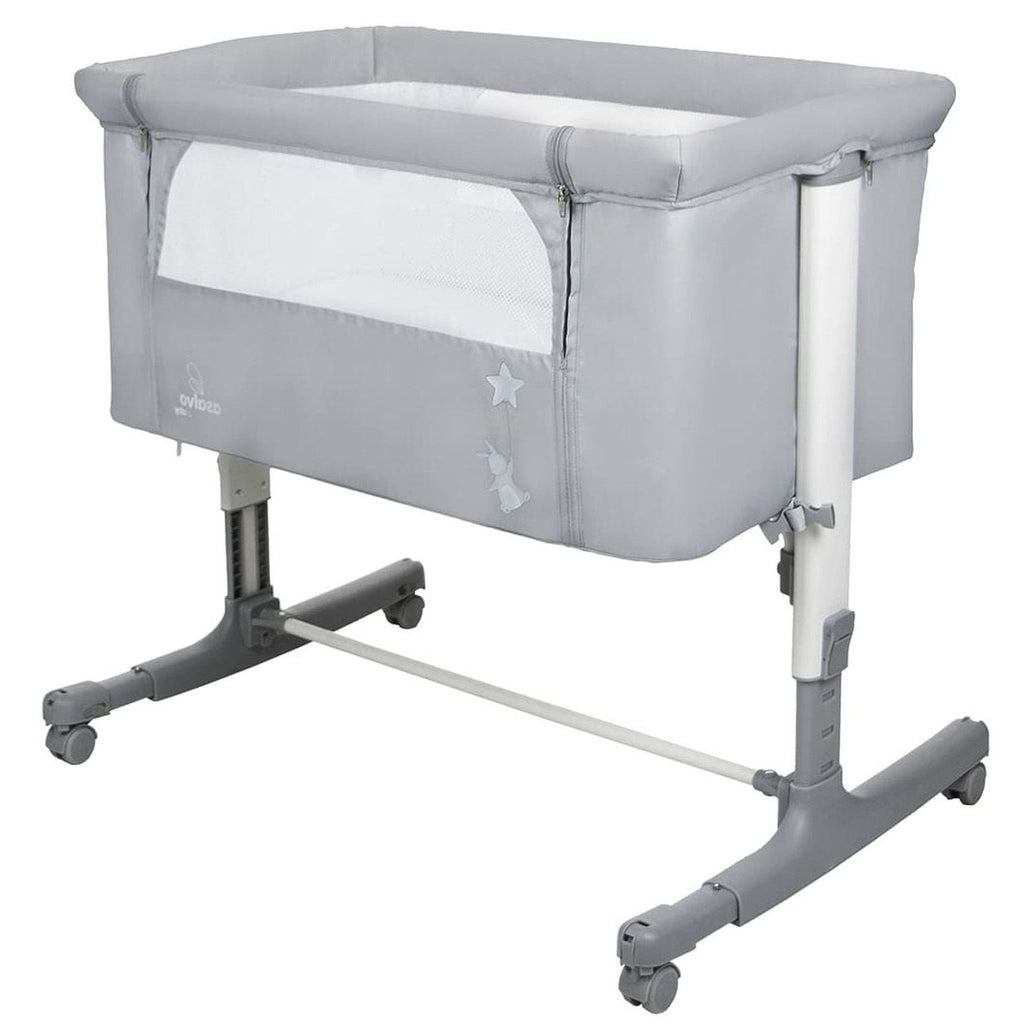 Calm Gray Co-Sleeping Mini Crib