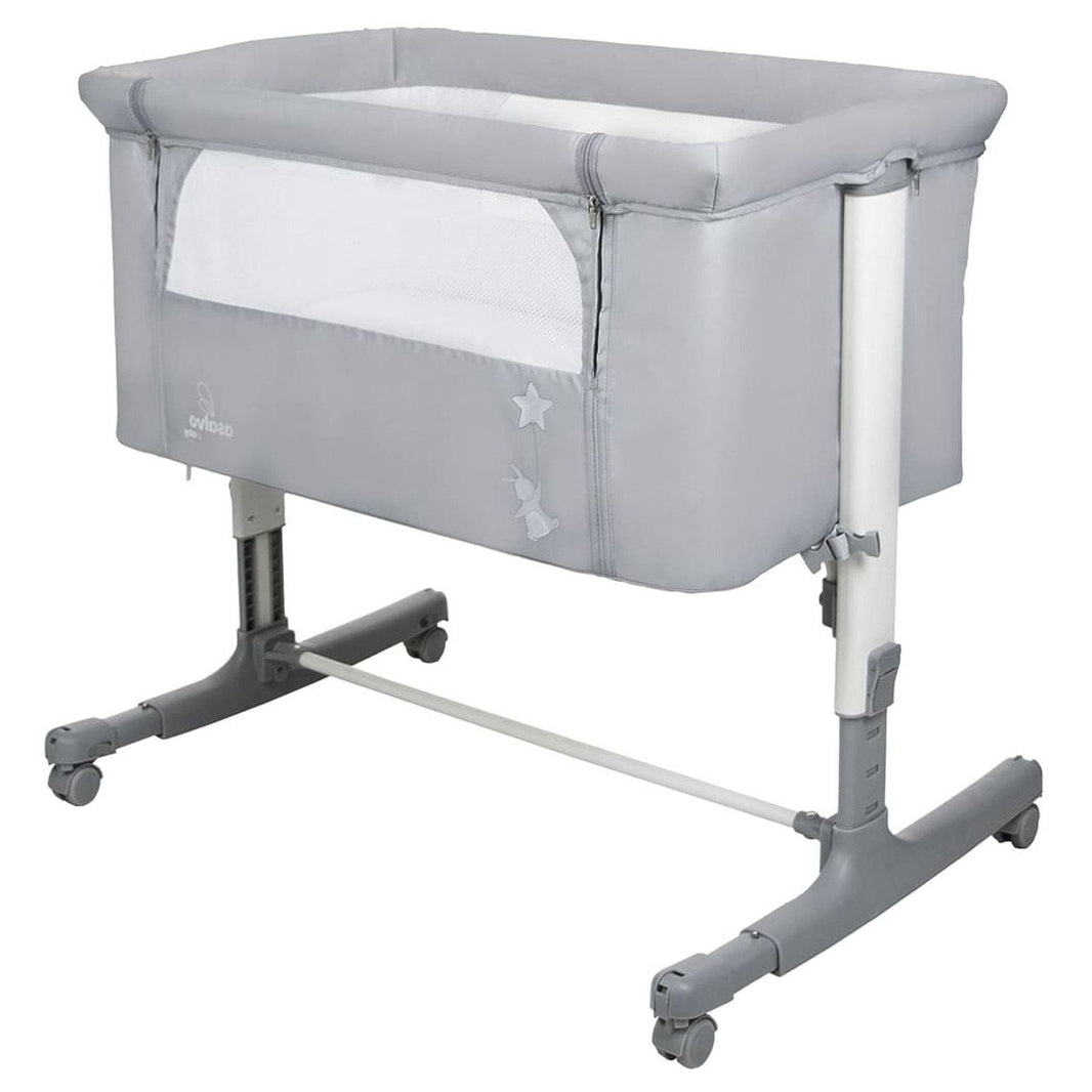 Calm Gray Co-Sleeping Mini Crib