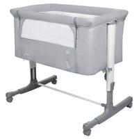 Calm Gray Co-Sleeping Mini Crib