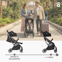 Hito black stroller