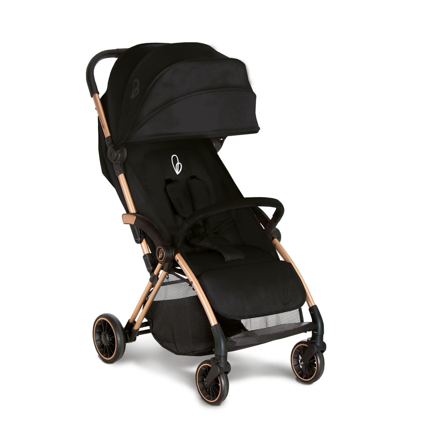 Plis Plas black-gold stroller