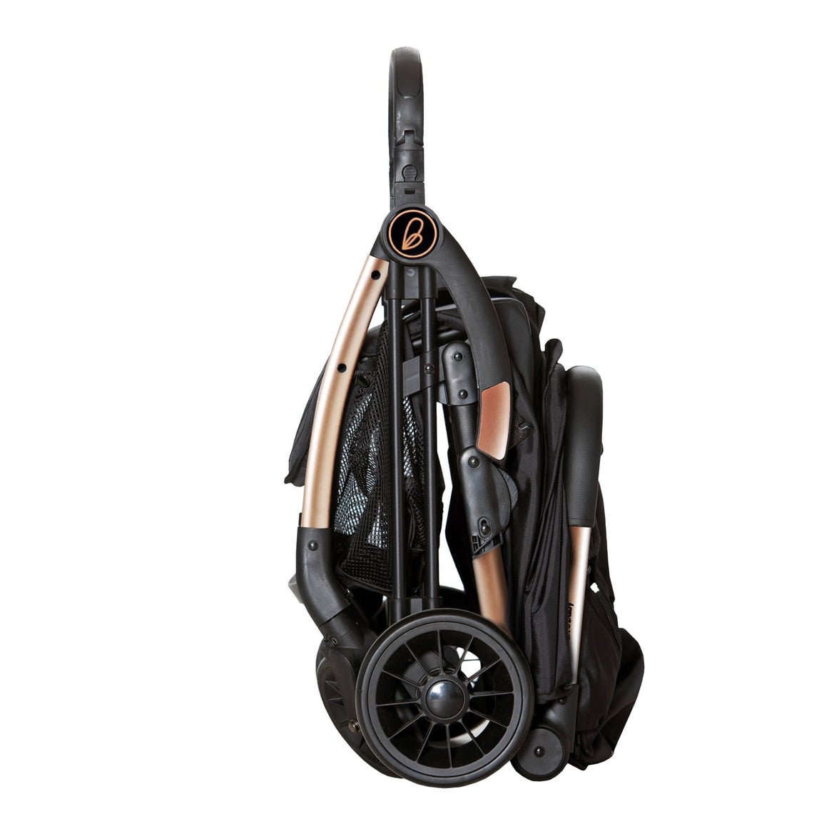 Plis Plas black-gold stroller