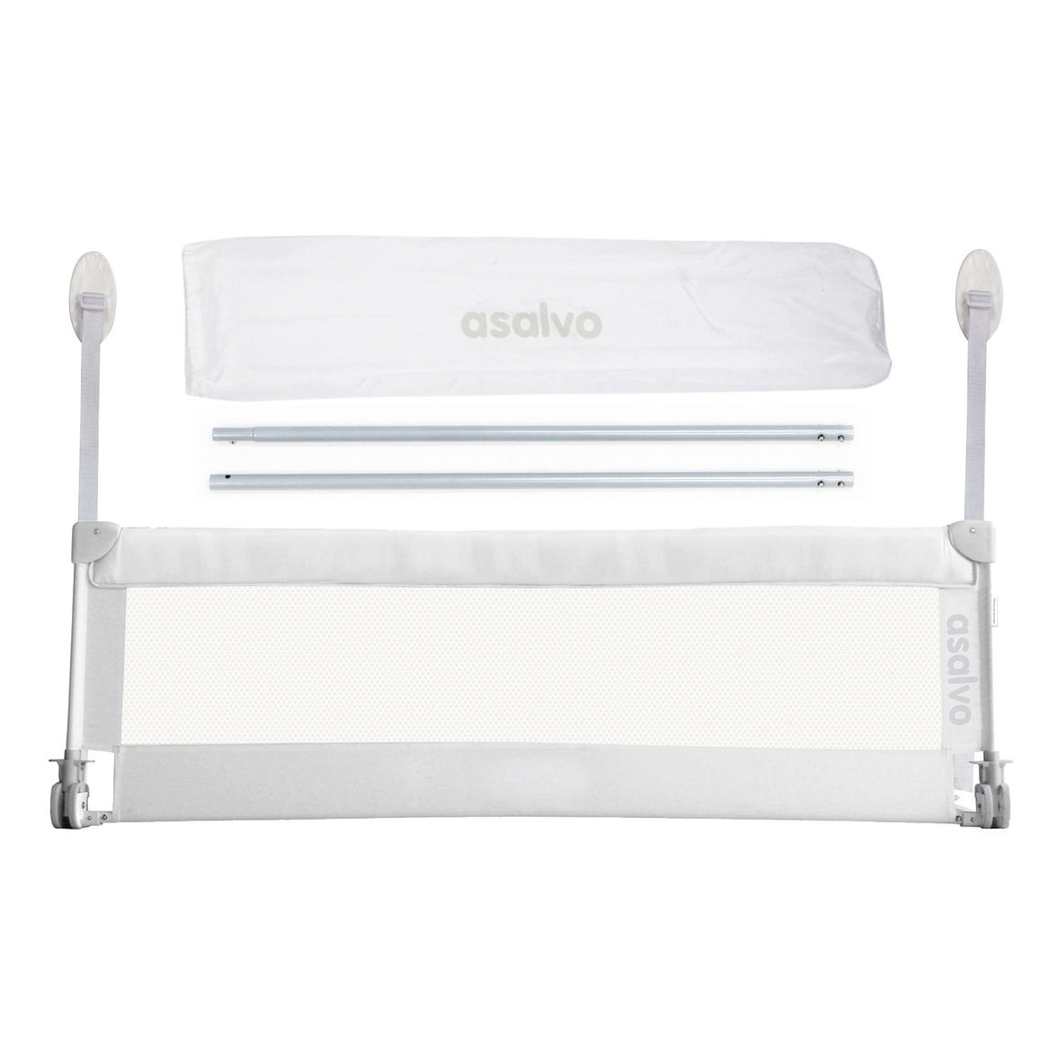 Barrera de Cama de 150cm para cama Standard Blanca