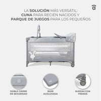 Gray Bunny Complete Travel Crib