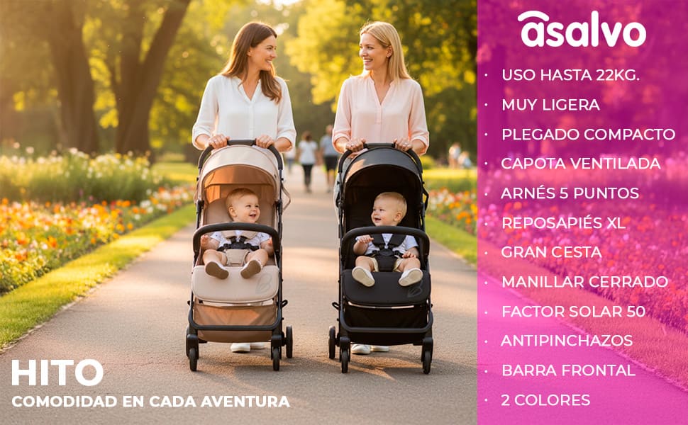 Banner 3 de Hito black stroller
