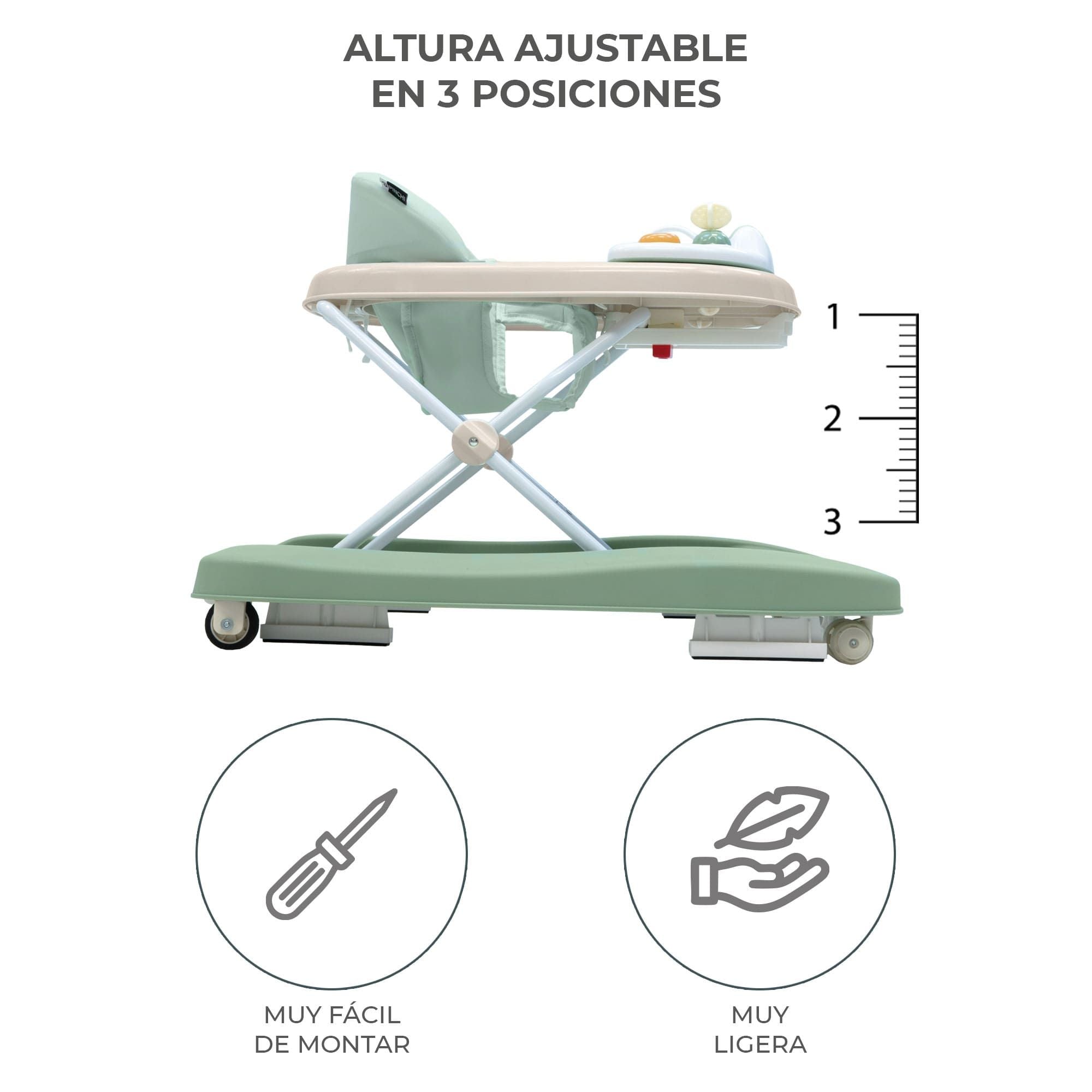 Walker - green Pinchi ride-on