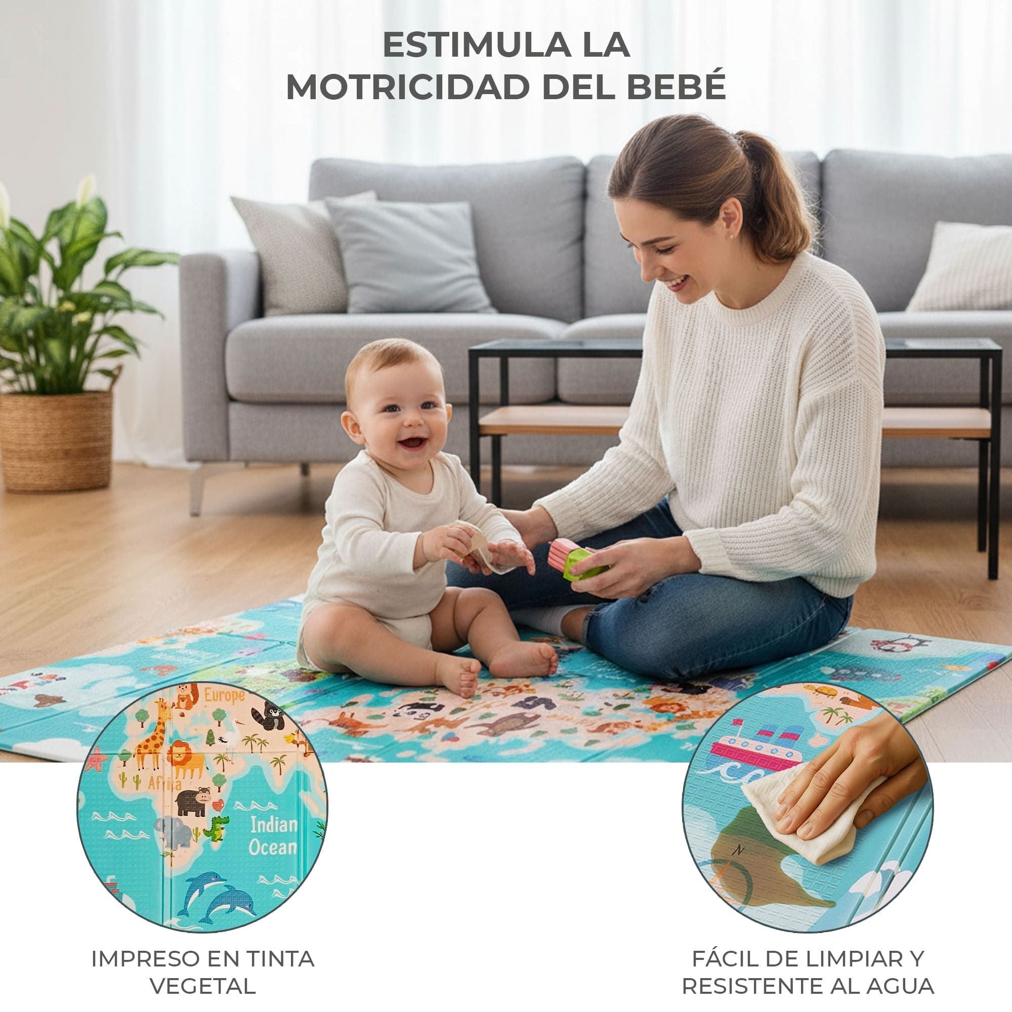 XXL Farm-City Folding Play Mat