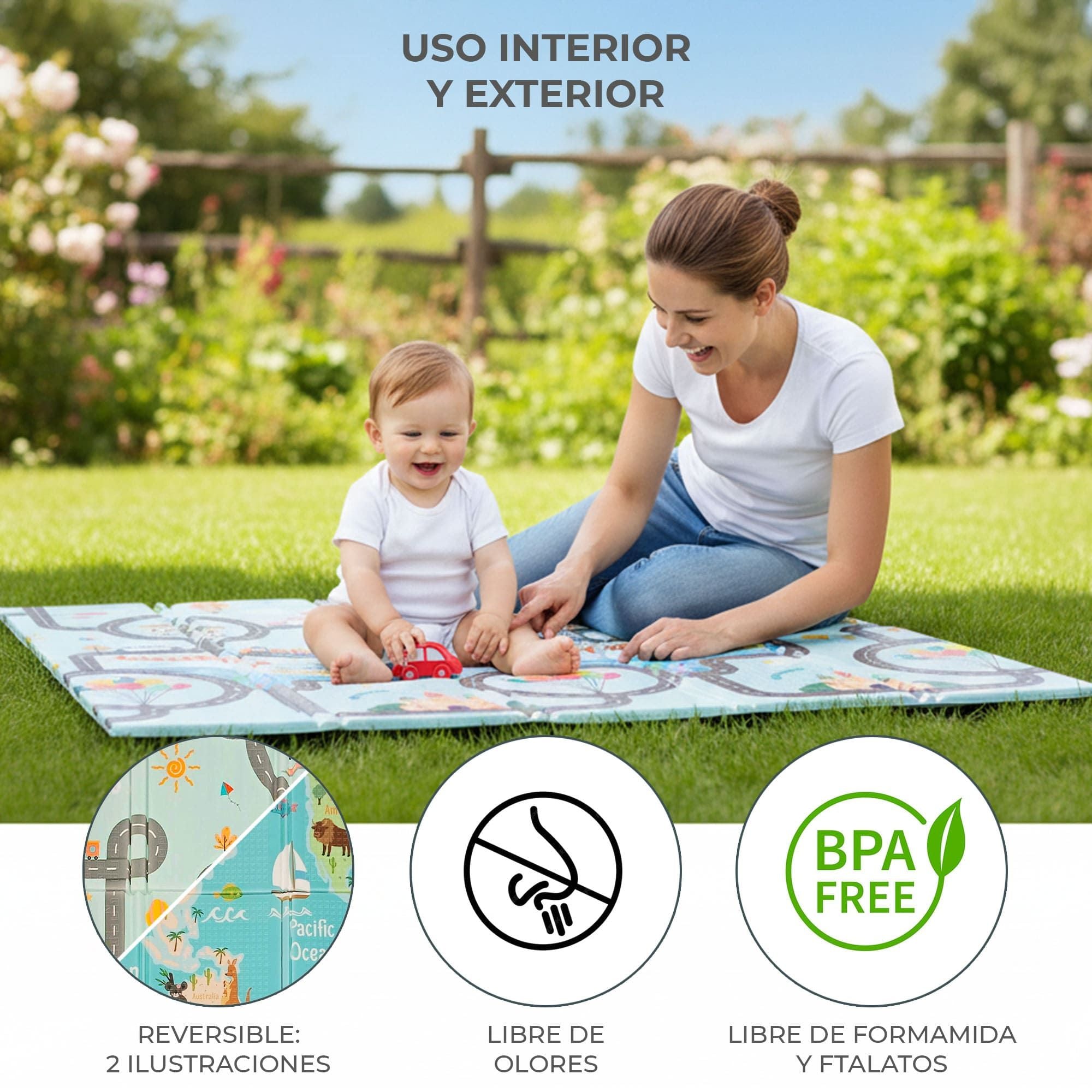 XXL Farm-City Folding Play Mat