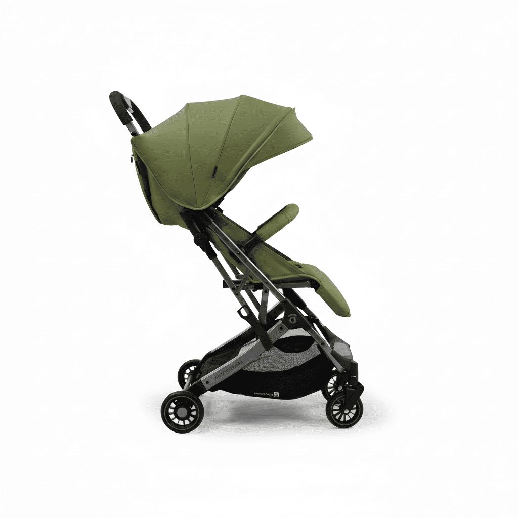 Amsterdam green stroller