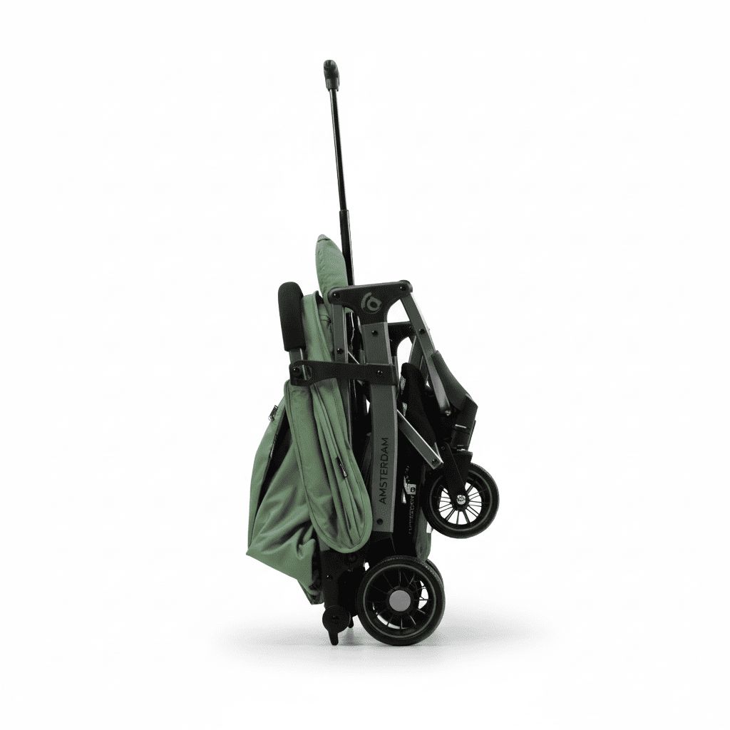 Amsterdam green stroller