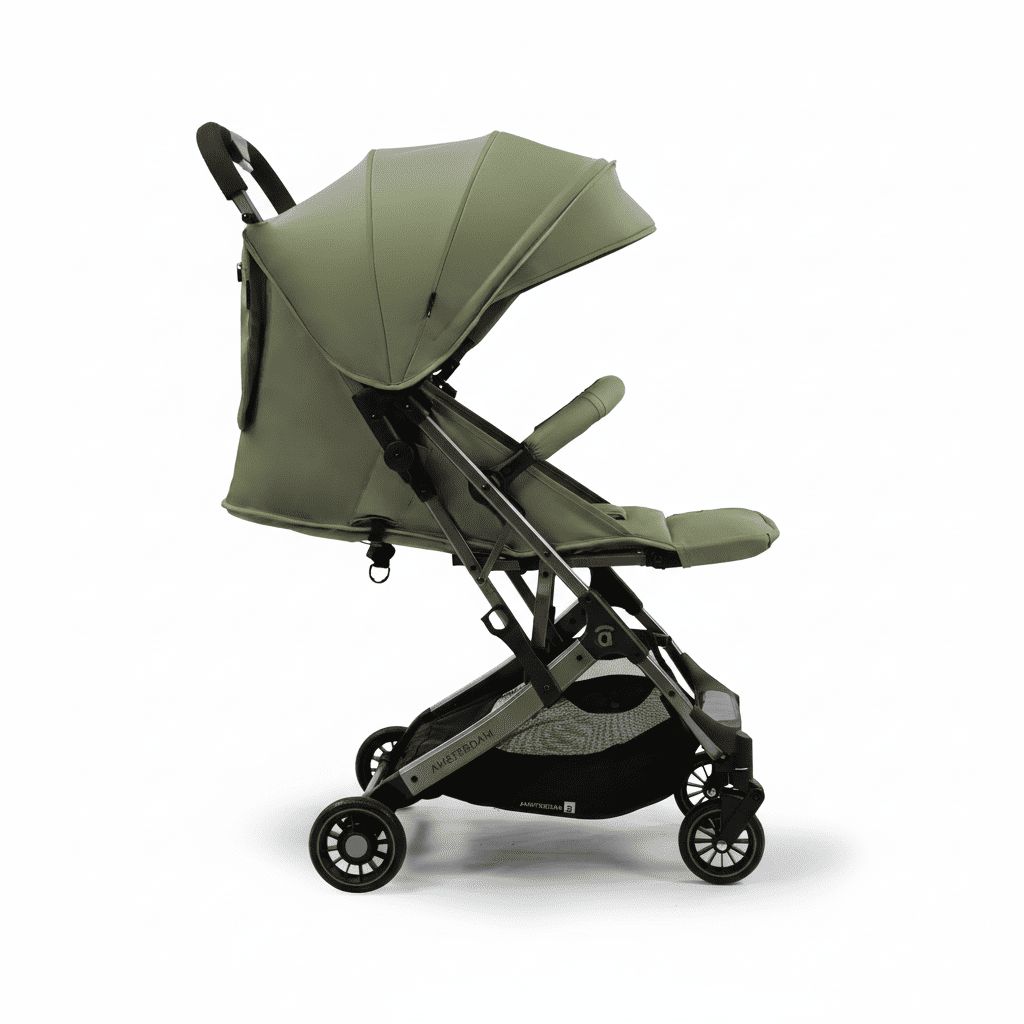 Amsterdam green stroller