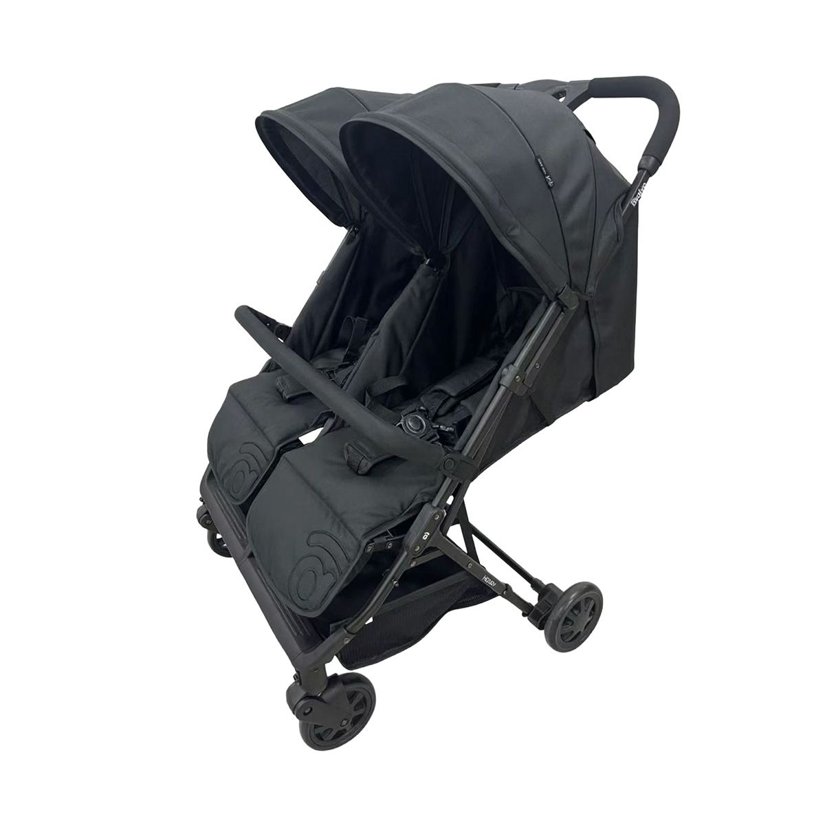 Black Henry Double Stroller