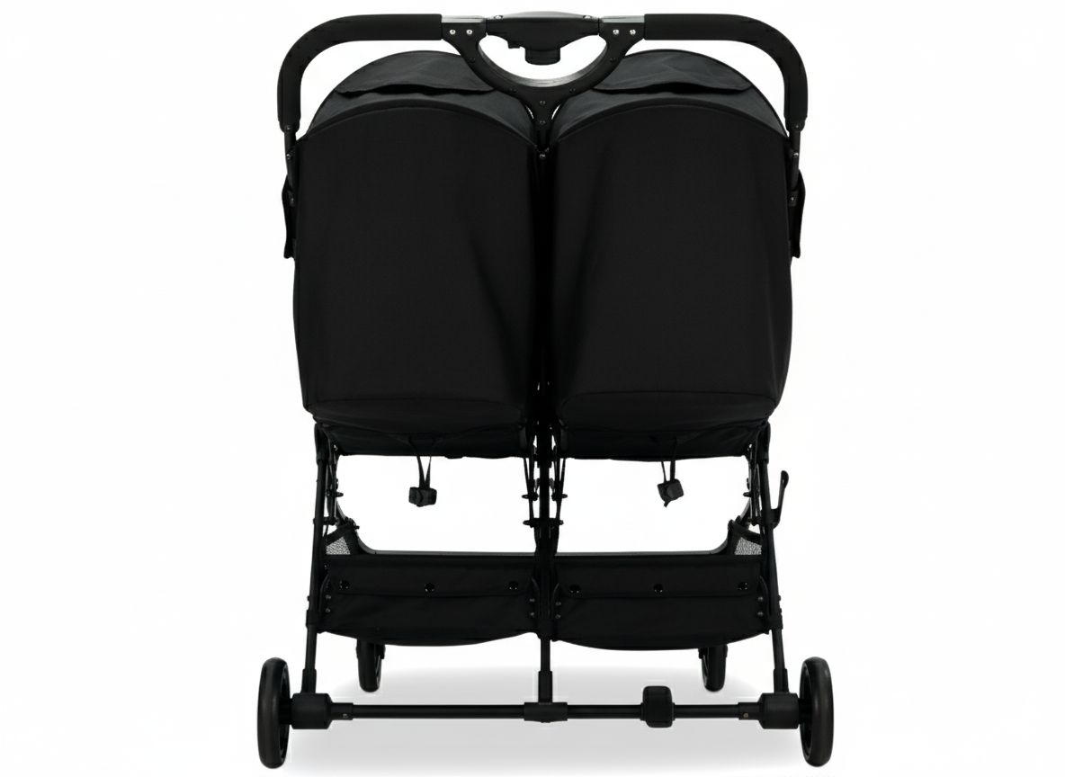 Black Henry Double Stroller