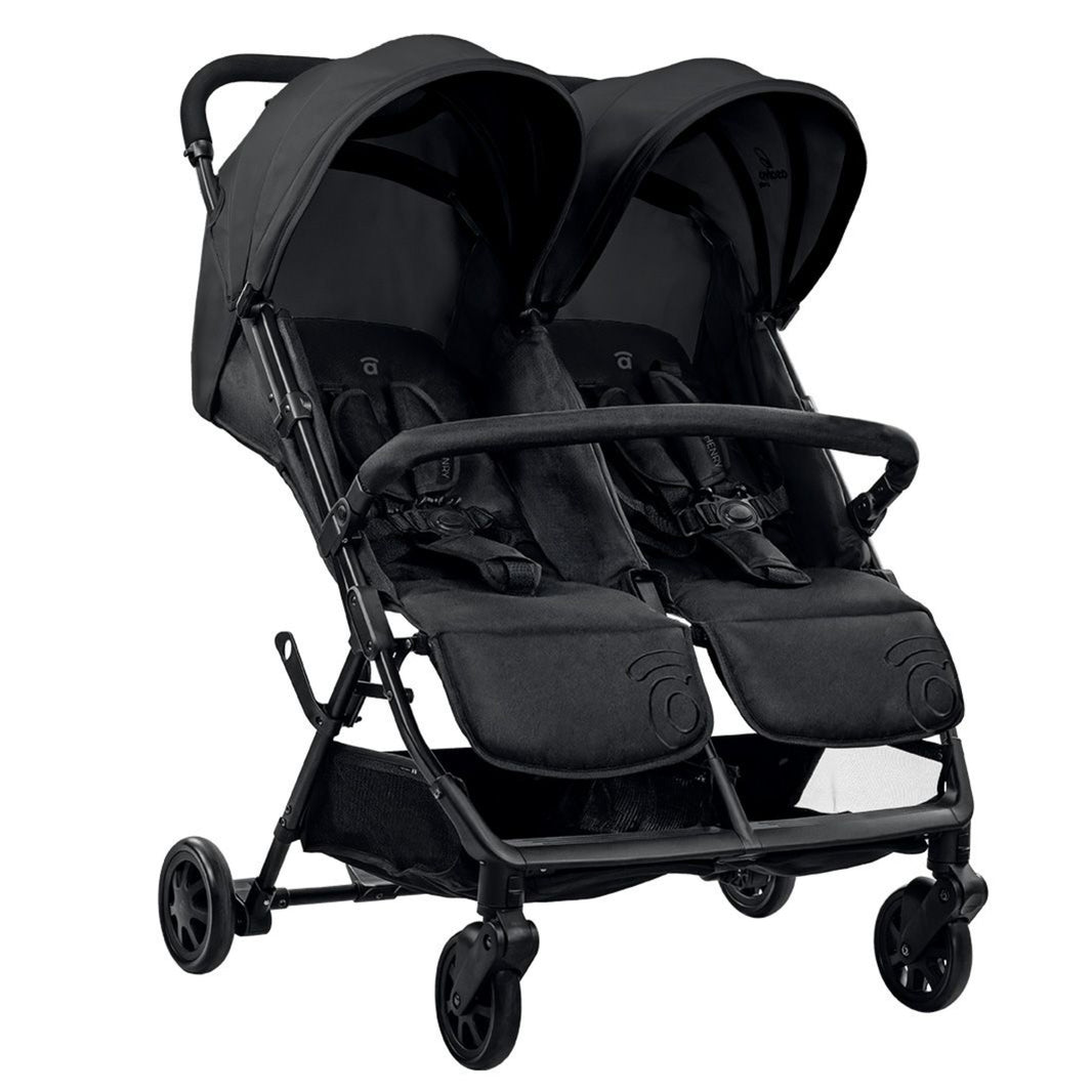 Black Henry Double Stroller