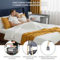 Smart co-sleeping mini crib