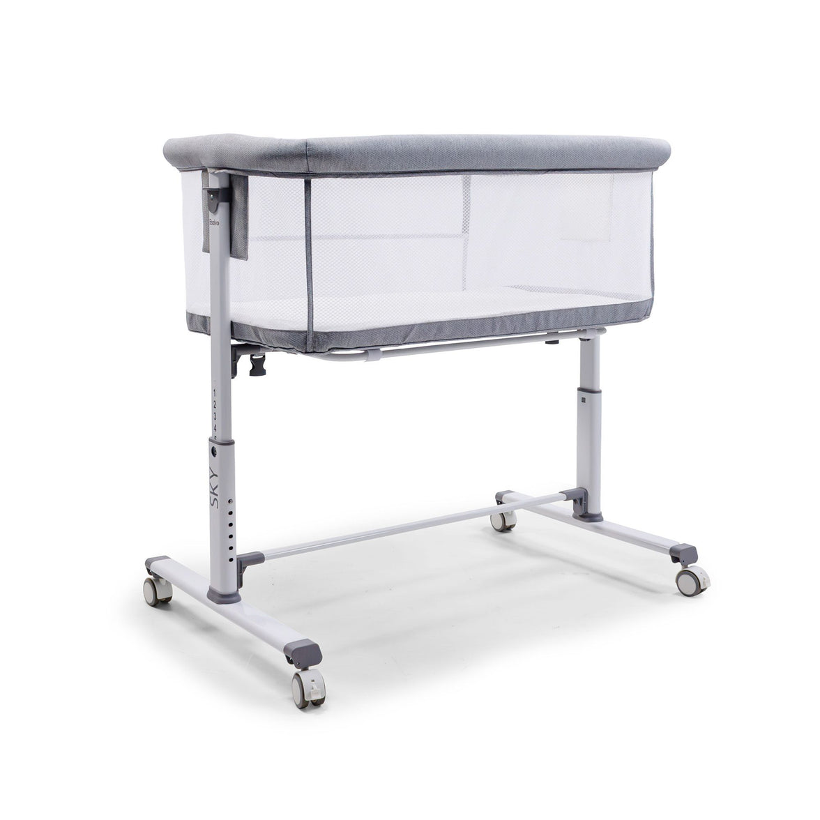Sky gray co-sleeping mini crib