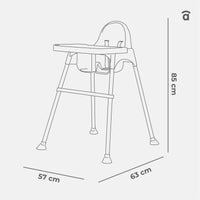 Basic Pro gray high chair