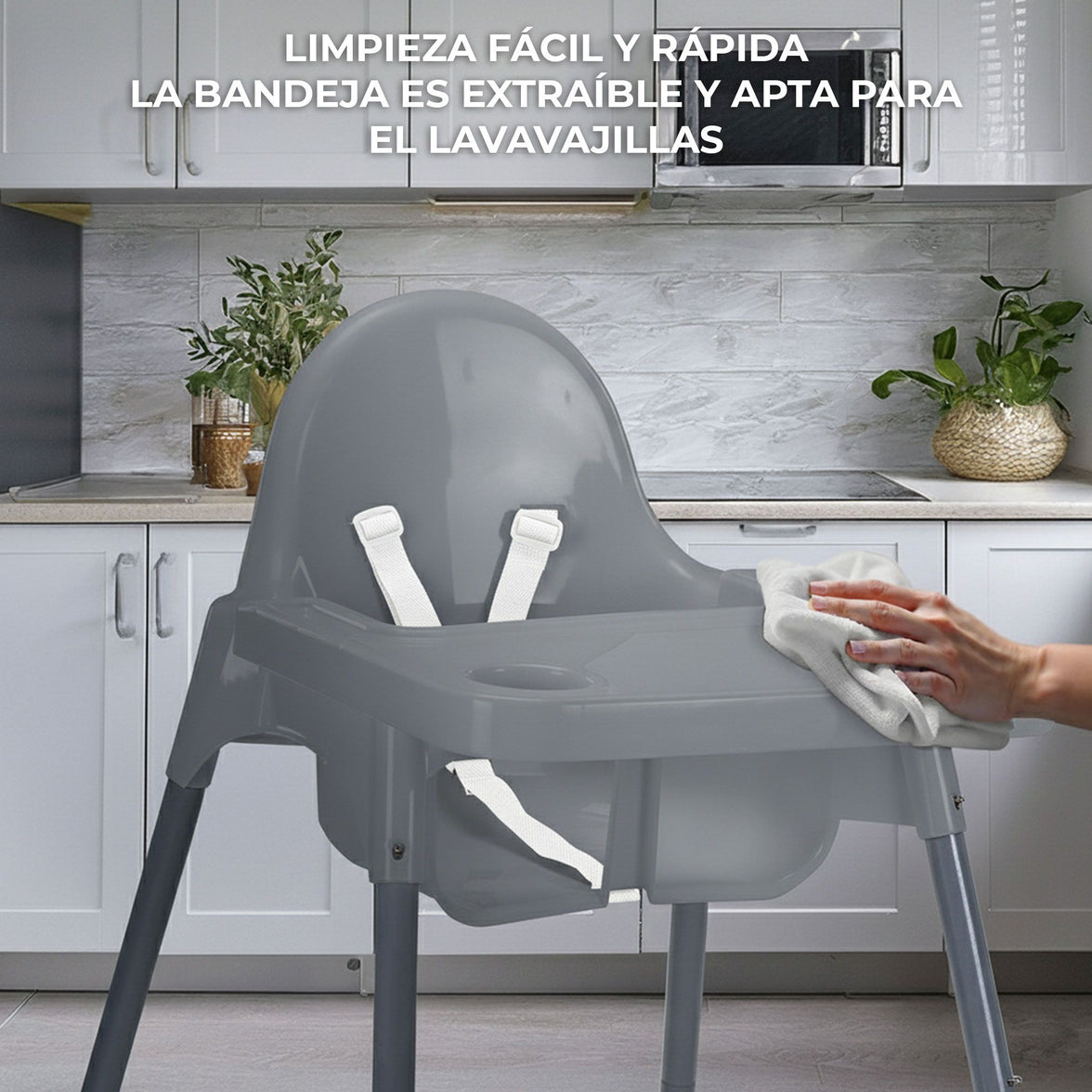 Basic Pro gray high chair