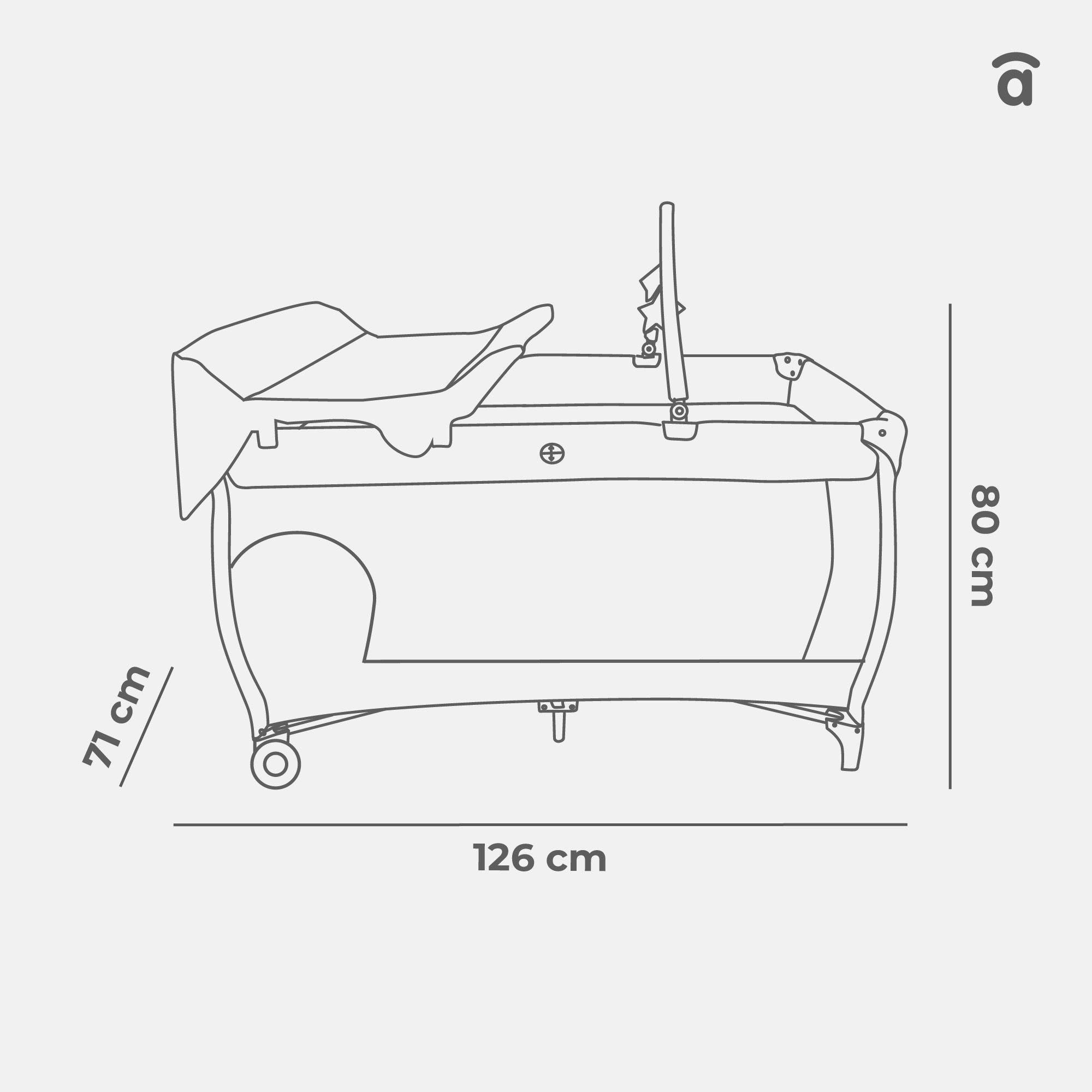 Complete Travel Cot Umbrella