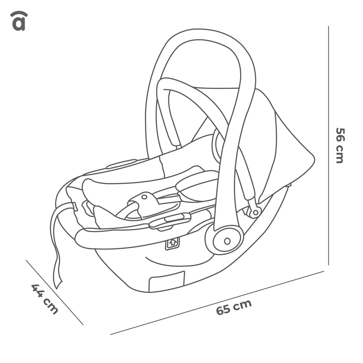 Mimmo I-size car seat 40-87cm