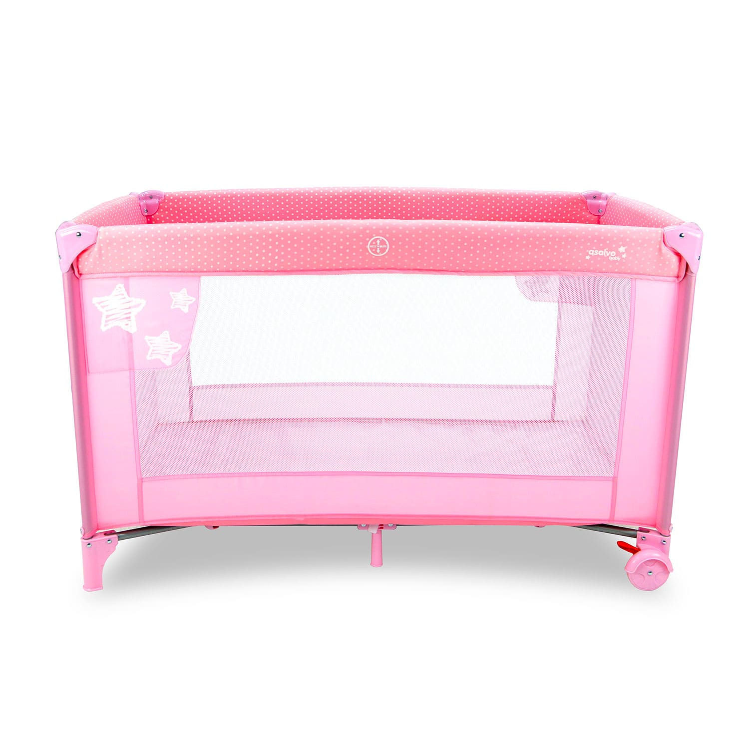 Balearic Stars Pink Travel Crib
