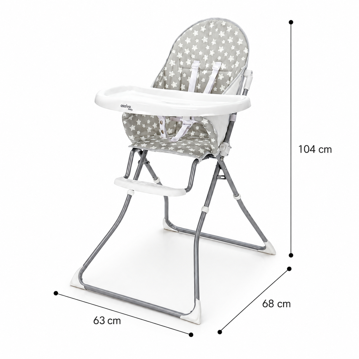 Trona Quick Estrellas Gris