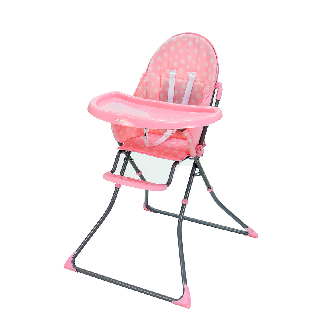 Pink Stars Quick Highchair