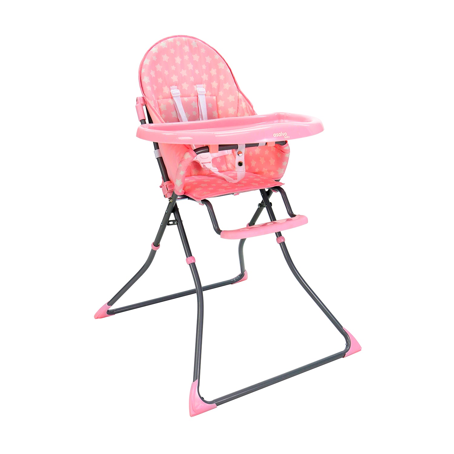 Pink Stars Quick Highchair