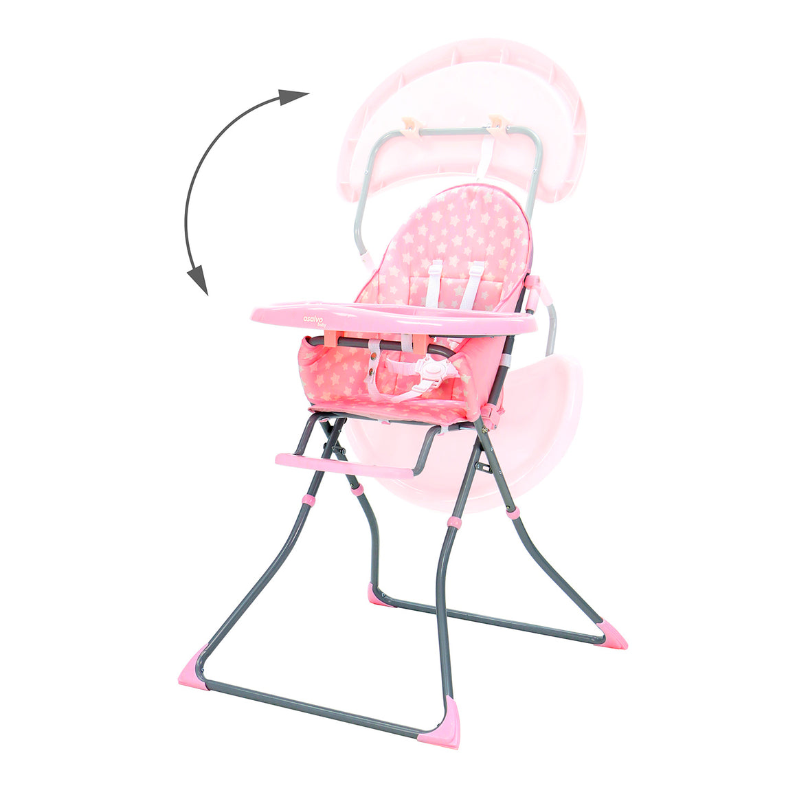 Pink Stars Quick Highchair