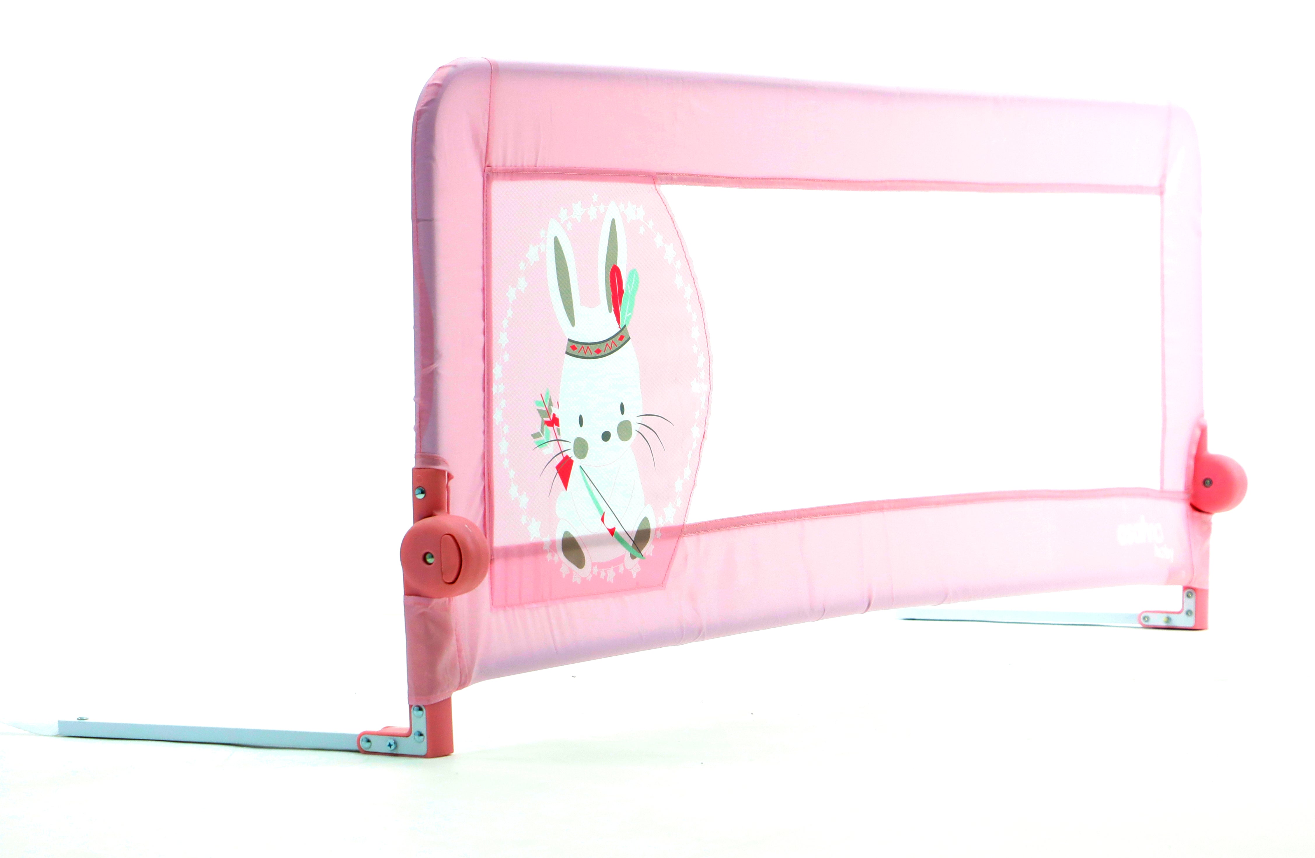 150cm 2-1 Bed Barrier for Nest or Standard Bed Pink Tippi Bunny